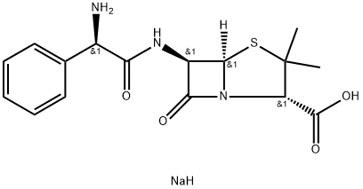 Natrium-[2S-[2α,5α,6β(S*)]]-6-(aminophenylacetamido)-3,3-dimethyl-7-oxo-4-thia-1-azabicyclo[3.2.0]heptan-2-carboxylat