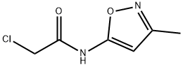 2-氯-N-(3-甲基-1,2-噁唑-5-基)乙酰胺,69000-39-1,结构式
