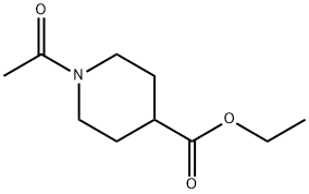 1-乙酰哌啶-4-羧酸乙酯 结构式