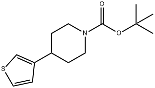 4-(3-Thienyl)-1-piperidinecarboxylic acid 1,1-dimethylethyl<br>ester Structure