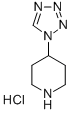 4-(1H-Tetrazol-1-yl)piperidine hydrochloride Struktur