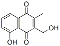 1,4-Naphthalenedione, 5-hydroxy-3-(hydroxymethyl)-2-methyl- (9CI) Structure