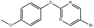 5-BROMO-2-(4-METHOXYPHENOXY)PYRIMIDINE Structure