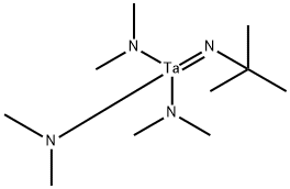 叔丁酯亚氨基(二甲氨基)钽(V), 69039-11-8, 结构式