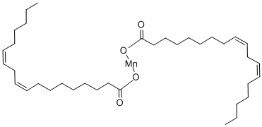 (9Z,12Z)-9,12-オクタデカジエン酸/マンガン,(1:x) 化学構造式