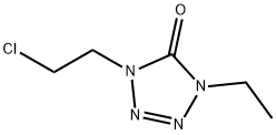 1-(2-chloroethyl)-4-ethyl-1,4-dihydro-5H-tetrazol-5-one Struktur