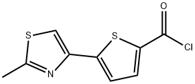 5-(2-甲基-1,3-噻唑-4-基)-2-噻吩羰酰氯 结构式