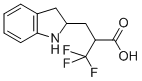 2,3-Dihydro-α-(trifluoromethyl)-1H-indole-2-propanoic  acid Struktur
