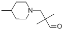 2,2-DIMETHYL-3-(4-METHYL-PIPERIDIN-1-YL)-PROPIONALDEHYDE 化学構造式