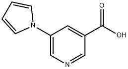 5-(1H-ピロール-1-イル)ニコチン酸 化学構造式