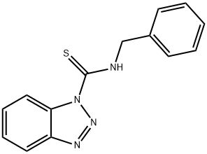 N-BENZYL-1H-BENZOTRIAZOLE-1-CARBOTHIOAM& Structure