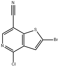 2-broMo-4-chlorothieno[3,2-c]pyridine-7-carbonitrile|2-BROMO-4-CHLOROTHIENO[3,2-C]PYRIDINE-7-CARBONITRILE