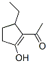 Ethanone, 1-(5-ethyl-2-hydroxy-1-cyclopenten-1-yl)- (9CI) 结构式