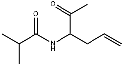 Propanamide,  N-(1-acetyl-3-butenyl)-2-methyl-  (9CI) 结构式