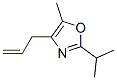 Oxazole, 5-methyl-2-(1-methylethyl)-4-(2-propenyl)- (9CI),690684-48-1,结构式