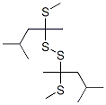 メチル[3-メチル-1-(メチルチオ)ブチル]ペルスルフィド 化学構造式