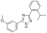 3-(o-Cumenyl)-5-(3-methoxyphenyl)-1H-1,2,4-triazole 结构式