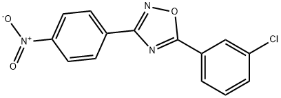 5-(3-氯苯基)-3-(4-硝基苯基)-1,2,4-恶二唑, 690989-63-0, 结构式