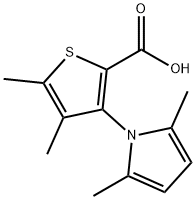 3-(2,5-DIMETHYL-1H-PYRROL-1-YL)-4,5-DIMETHYLTHIOPHENE-2-CARBOXYLIC ACID Struktur