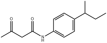 N-(4-(仲丁基)苯基)-3-氧代丁酰胺, 690991-18-5, 结构式