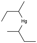 Di(sec-butyl)mercury(II) Struktur