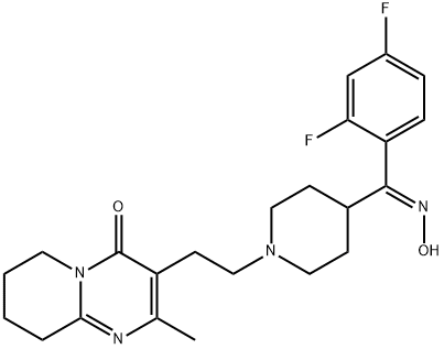 利培酮 E-肟, 691007-09-7, 结构式