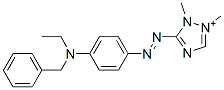 5-[4-(Ethylbenzylamino)phenylazo]-1,2-dimethyl-1H-1,2,4-triazole-2-ium 结构式