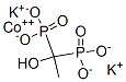 cobalt dipotassium (1-hydroxyethylidene)bisphosphonate 结构式