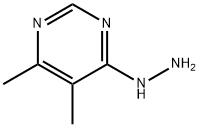 4-肼基-5,6-二甲基嘧啶, 69142-11-6, 结构式