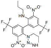 2-nitro-6-[3-nitro-2-propylamino-5-(trifluoromethyl)phenyl]diazenyl-N- propyl-4-(trifluoromethyl)aniline 化学構造式