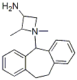 1-[10,11-Dihydro-5H-dibenzo[a,d]cyclohepten-5-yl]-2,N-dimethyl-3-azetidinamine Struktur