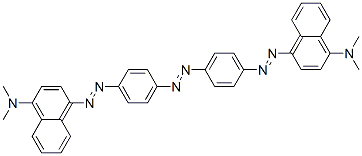 4,4'-[Azobis(p-phenyleneazo)]bis(N,N-dimethyl-1-naphthalenamine),69163-06-0,结构式