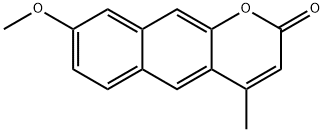 8-甲氧基-4-甲基苯并〔G〕香豆素,69169-71-7,结构式