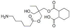 [2-[[(6-amino-1-oxohexyl)oxy]methyl]-2-(hydroxymethyl)butyl] hydrogen cyclohexane-1,2-dicarboxylate ,69178-39-8,结构式