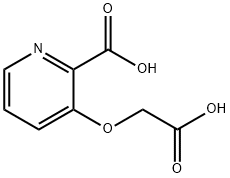 2-пиридинкарбоновая кислота, 3-(карбоксиметокси)-(9CI) структура