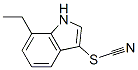 Thiocyanic acid, 7-ethyl-1H-indol-3-yl ester (9CI) Structure