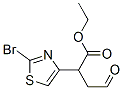 4-Thiazoleaceticacid,2-bromo--alpha--(2-oxoethyl)-,ethylester(9CI),691877-08-4,结构式