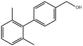 4-(2,6-Dimethylphenyl)benzyl alcohol 化学構造式
