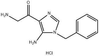 2-氨基-1-[5-氨基-1-(苯基甲基)-1H-咪唑-4-基]乙酮,69195-91-1,结构式