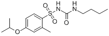 N-((Butylamino)carbonyl)-2-methyl-4-(1-methylethoxy)benzenesulfonamide,69210-43-1,结构式