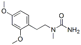 N-(2,4-ジメトキシフェネチル)-N-メチル尿素 化学構造式