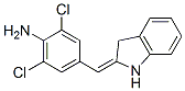2,6-Dichloro-4-[(1,3-dihydro-2H-indol-2-ylidene)methyl]aniline,69226-72-8,结构式