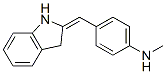 4-(1H-Indol-2(3H)-ylidenemethyl)-N-methylaniline Struktur