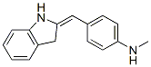 4-(1H-Indol-2(3H)-ylidenemethyl)-N-methylaniline,69226-76-2,结构式