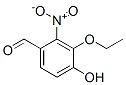 Benzaldehyde, 3-ethoxy-4-hydroxy-2-nitro- (9CI) 化学構造式