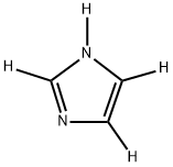 イミダゾール-D4 化学構造式