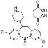 Piperazine, 1-(8-chloro-10,11-dihydro-3-methoxydibenzo(b,f)thiepin-10- yl)-, S-oxide, (Z)-2-butenedioate (1:1) Struktur