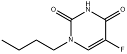 1-ブチル-5-フルオロウラシル 化学構造式
