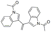 1-[3-[1-(1-acetylindol-3-yl)ethenyl]indol-1-yl]ethanone Struktur