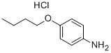 P-BUTYLOXYANILINE HYDROCHLORIDE Structure